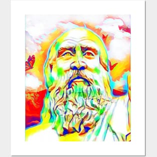 Diogenes Colourful Portrait | Diogenes Artwork 11 Posters and Art